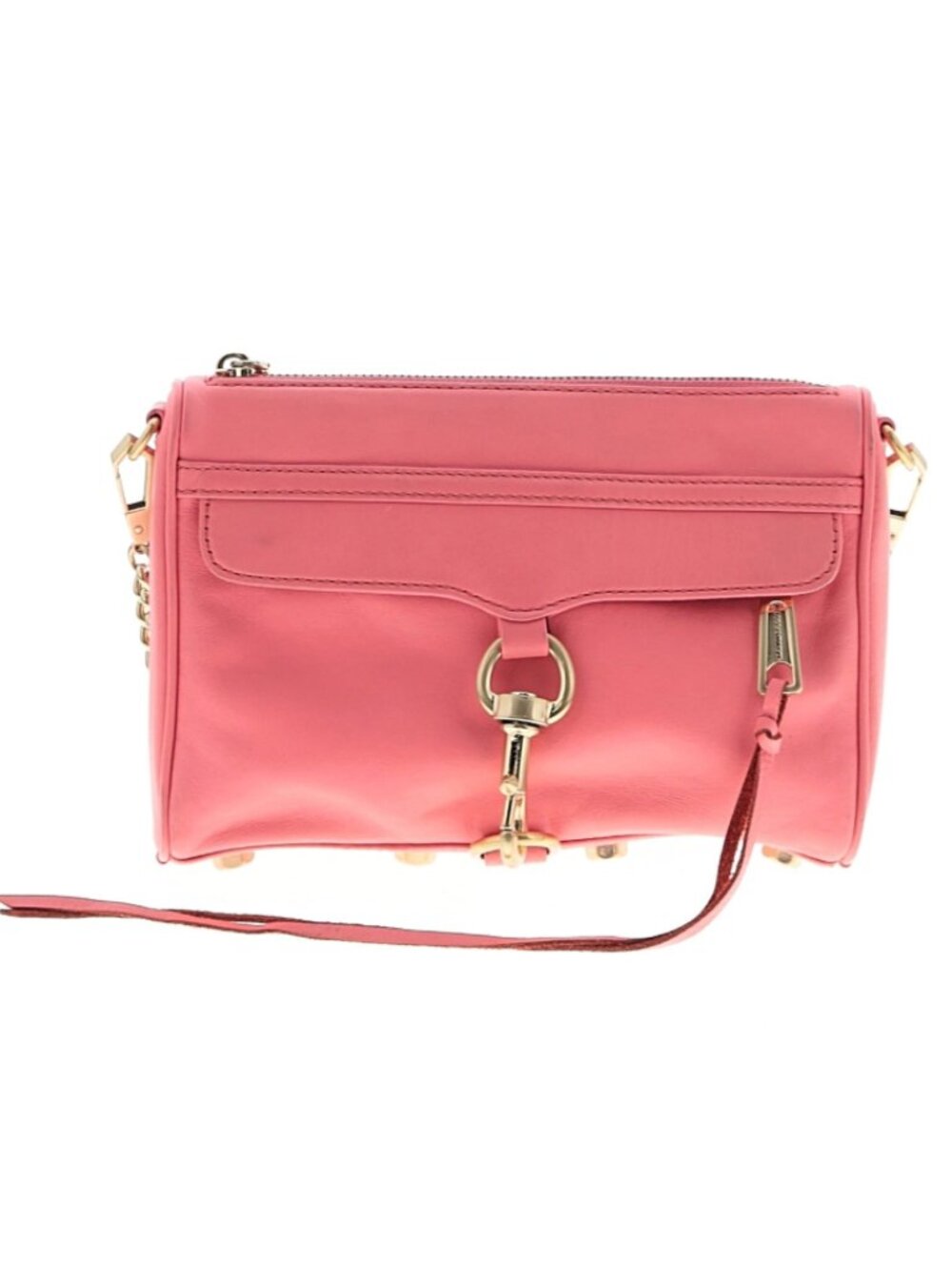 Rebecca Minkoff Mini M.A.C. (Morning After Clutch) Crossbody Bag In Coral Pink